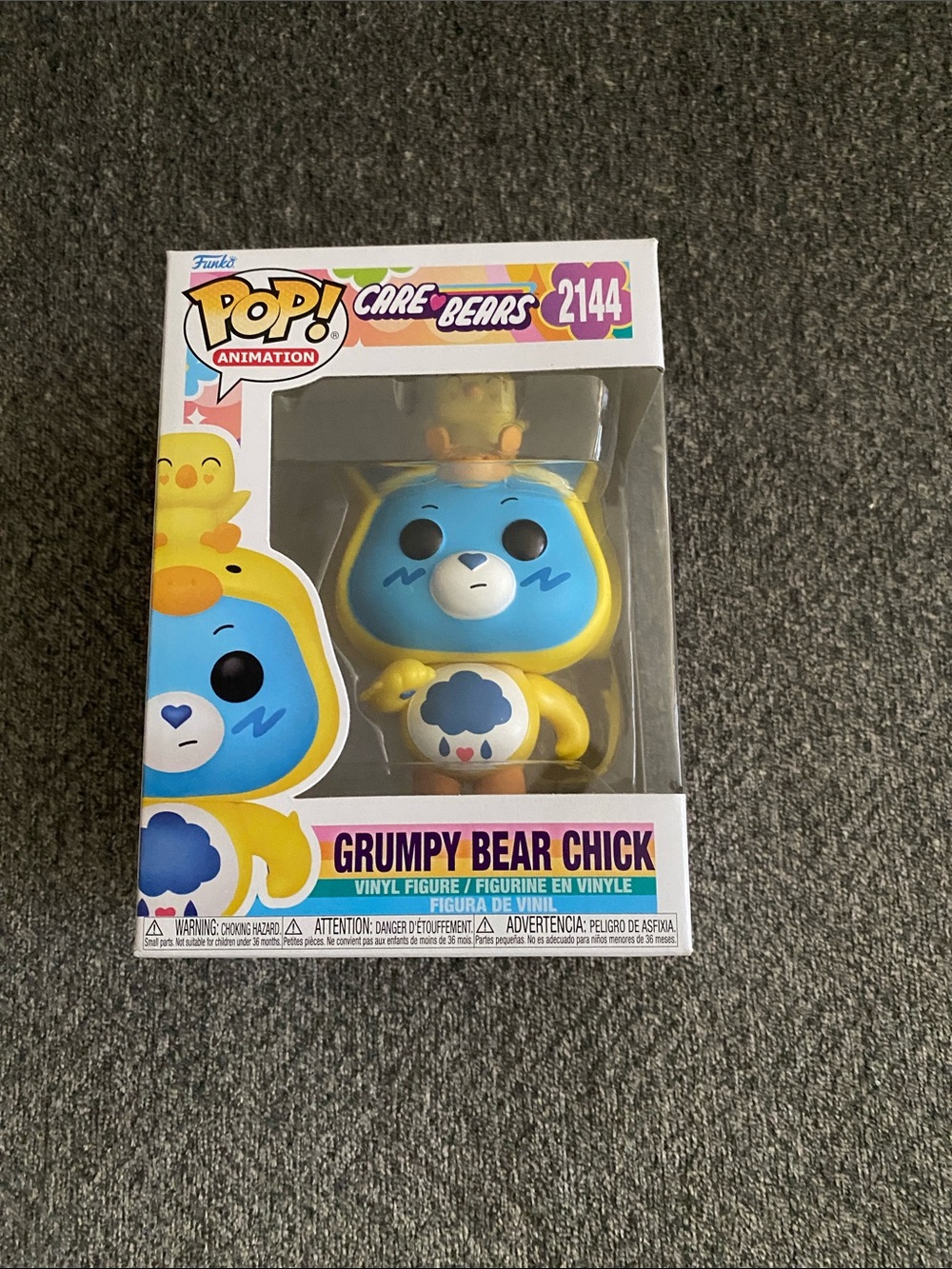 Funko Pop! Care Bears 2144 Grumpy Bear Chick Vinyl Figure - Blue & Yellow